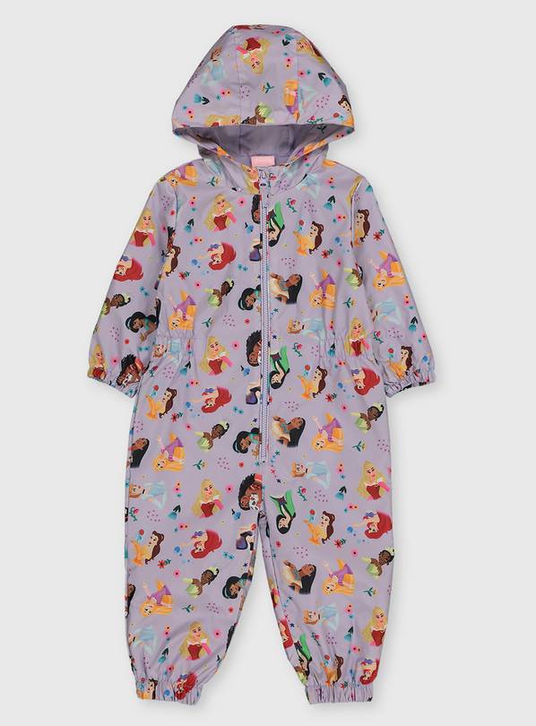 Disney Princess Lilac Puddlesuit - 1-1.5 years